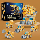 hahaland Toys for 5+ Year Old Boys - Take Apart Dinosaur Kids Toys Construction Vehicles 5 in 1 Transform into Dinosaur Robot STEM Building Toy for 5 6 7 8 Year Old Boys by TinyTreasures Baby Boutique