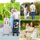 PIIOSER Diaper Bag Backpack with Ice Pack, Large Capacity & Waterproof Convertible Diaper Bag Tote for Moms Dads, Insulated Baby Tote Bag with Changing Pad, Stroller Straps & Pacifier Case, Cream by TinyTreasures Baby Boutique