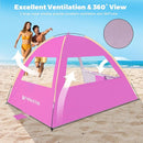Venustas Beach Tent Sun Shelter for 3/4-5/6-7/8-10 Person, UPF 50+ UV Protection Beach Canopy, Lightweight and Easy Setup Cabana, Portable Shade Tent by TinyTreasures Baby Boutique