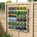 Self-Watering Wall-Mounted Vertical Planter, 36 Pots Wall Planter Indoor Vertical Living Green PlantWall Easy Installation 45''x39'' x5'' (White, 45X39 Inch 36Pcs) by GreenHaven Gardens