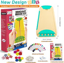 Arts and Crafts for Kids Ages 8-12,Friendship Bracelet Making Kit for Girl,Kids Jewelry Making Kit with 28 Pre-Cut Threads,Christmas Birthday Gifts for Ages 6 7 8 9 10 11 12 Year Old Cyan by TinyTreasures Baby Boutique