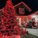 JMEXSUSS Red Christmas Lights Clear Wire, 66ft 200 LED Red Christmas String Lights Outdoor Indoor Plug in, 8 Modes Red String Twinkle Fairy Lights for Room Party Tree Decorations by GreenHaven Gardens