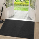 Mibao Dirt Trapper Door Mat for Indoor Outdoor, Waterproof All-Season, All-Weather Doormat, Heavy Duty Non-Slip Entrance Rug, Low Profile Absorbent Entrance Mat Carpet, 36" x 48", Black by CozyNest Decor