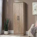 HomePlus Kitchen Pantry Storage Cabinet with Adjustable Shelves, Laundry Bathroom Storage Cabinet, Brushed Oak Finish by CozyNest Decor