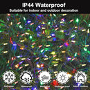 Multicolor Twinkling Christmas String Lights Plug in,2 Pack Each 60 LED,17 of 60 Lights Twinkle,Connect up to 45 Sets,UL Certified 22 Ft Mini Christmas Twinkle Tree Lights,Indoor Outdoor Use by TinyTreasures Baby Boutique