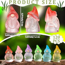 120 Pcs Mini Resin Luminous Gnomes Bulk Tiny Fairy Resin Statues Glow in The Dark Small Gnomes Miniature Figurines for Landscape Outdoor Patio Yard Lawn Plant Pots Fairy Decor (Classic) by GreenHaven Gardens