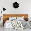 Lafocuse 12 Inch Silent Black Wall Clock Battery Operated for Living Room Decor, Simple Minimalist Wooden Wall Clock for Kitchen Bedroom Office by CozyNest Decor