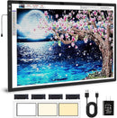 Zocelight A1(35.4''x 23.6'') Large Rechargeable Light Pad for Diamond Painting,6 Levels & Stepless Dimming Light Box for Tracing,3-Color Modes Light Board,Built-in 6000mAh Battery Light Table for Art by TinyTreasures Baby Boutique