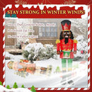 61Inch Nutcracker Christmas Decor Outdoor with LEDs 5 Feet Lighted Large Nutcracker Lighted Christmas Decorations Outdoor with Stakes & Zip Ties for Xmas Yard, Porch, Lawn by CozyNest Decor