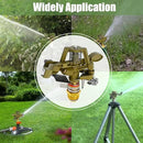 1/2 Inch Brass Impact Sprinkler with Nozzles Adjustable 0-360 Degree Coverage Pattern Heavy Duty Lawn Sprinkler Head for Yard Lawn Grass Patio Garden Irrigation (2Pcs) by GreenHaven Gardens