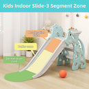 67i Toddler Slide for Indoor & Outdoor Play with Basketball Hoop, Anti-Slip Steps, 46.8in Baby Climber (Green) by TinyTreasures Baby Boutique