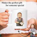 Personalized Coffee Mug, Custom Drawing Portrait Gift, Funny Customized Coffee Gift for Men & Women, Custom Mugs with Pictures, White 11oz Customized Ceramic Tea Cup by TinyTreasures Baby Boutique