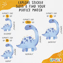 Dinosaur Wall Decals by Lipastick - Peel and Stick Palm Tree Dino Jurassic-Themed Stickers for Baby Nursery, Kids Room, Toddler Bedroom, Playroom, Daycare, Classroom Decor -S Size by TinyTreasures Baby Boutique