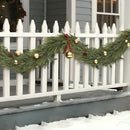 16FT Christmas Norfolk Pine Garland -1PCS, Artificial Pine Needles Garlands Faux Greenery Fake Garland for Holiday Fireplace,Table,Window,Stairs,Mante,Indoor Outdoor Decor by CozyNest Decor