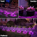 Halloween Solar Lights Outdoor 16 Pack Pink Purple LED Waterproof Mushroom Outside Lights for Yard Garden Patio Pathway Walkway Landscape Halloween Decorations by CozyNest Decor
