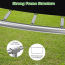 12FT 14FT Trampoline with Slide and Swings, ASTM Approved Outdoor Trampoline with Basketball Hoop and Ladder, Capacity for 5-7 Kids and Adults by TinyTreasures Baby Boutique