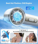 TORRAS COOLiFY iva Handheld Fan with Ice Cooler, [Chill by 50F], 0-100 Adjustable Speed, Super Mini Powerful Portable Fan 5000mAh Rechargeable, Hand Fans for Travel Essentials, Gifts for Women, Ivory by TinyTreasures Baby Boutique
