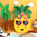 WERNNSAI Pineapple Piñata - Luau Party Piñata Game with Blindfold and Bat for Girls Boys Kids for Hawaiian Tropical Luau Party Supplies Summer Fruit Themed Birthday Party Decorations by TinyTreasures Baby Boutique