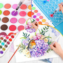 Taotree Valentines Day Gifts for Kids Adults, Easter Basket Stuffers, 48 Colors Watercolor Paint Set, Art Supplies Drawing Kit Painting Supplies Brush, Gifts for Teens Girls Boys Artists by TinyTreasures Baby Boutique