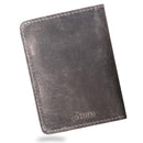 PEGAI Personalized Leather, Passport Holder For Travel | Handmade Passport Wallet Cover Case | Travel Document Holder, Passport Cover for Men, Women, and Family | Pike (Rock Grey) by TinyTreasures Baby Boutique