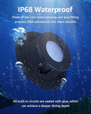 SUNVIE 3W Pond Lights LED Underwater 12-24V AC/DC Low Voltage Fountain Lights LED Underwater 3000K Warm White IP68 Waterproof Underwater Pond Lights for Outdoor Ponds Fountains Waterfalls, 2 Pack by GreenHaven Gardens