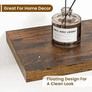 36 Inch Floating Shelves, 9.3 Inch Deep Rustic Wall Shelves - Extra Deeper Wall Mounted Storage Shelves for Bathroom, Kitchen, Living Room (Brown, Set of 2) by CozyNest Decor