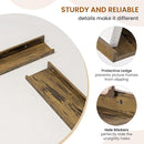 Axeman Picture Ledge Shelf, Floating Shelves for Wall Storage Set of 6, 36 inch Floating Wall Mounted Shelves, Wall Shelves with Lip for Living Room, Bedroom, Nursery, Bathroom, Kitchen, Rustic Brown by TinyTreasures Baby Boutique