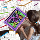 Magic LED Drawing Board for Kids, Girls Toys Age 6-8, Light Up Tracing Pad with 9 Double-Sided Cards, 6 Washable Markers, Arts & Crafts Kits Learning Toy Glow Up Doodle Board Christmas Birthday Gifts by TinyTreasures Baby Boutique
