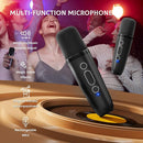 IROO Mini Karaoke Machine for Kids, 2025 TOP Toys Birthday Gifts Ideas for Girls Ages 4, 5, 6, 7, 8, 9, 10, 12+ Years Old, Portable MP3 Player with 2 Wireless Mics for Party(Black) by TinyTreasures Baby Boutique