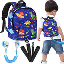 Accmor Toddler Backpack Leash Harness, Cute Kids Backpack with Anti Lost Wrist Link, Child Backpack Leash Baby Walking Harness Bag for Outdoor Travel, Mini Dinosaur Backpack Tether for Boys by TinyTreasures Baby Boutique