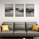 Modern Abstract Framed Canvas Wall Art Set, Neutral Minimalist Wall Decor, Modern Abstract Wall Painting, Minimalist Artworks for Living Room, Bedroom, Dining Room, Office - 16"x24"x3 by CozyNest Decor
