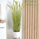 Green Onions Fake Plants,Artificial Plants Indoor, Fake Grass Decor Green Plant Fake Outdoor Flowers Fake Succulents,Artificial Tall Grass Plants with Pots House Decorative(47" 2 Pack) by CozyNest Decor