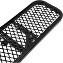 Global Industrial 8'L Rectangular Picnic Table, ADA Compliant, Expanded Metal, Black Thermoplastic Coating, Attached Benches, 1-1/2” Umbrella Pole Hole, Outdoor-Rated by GreenHaven Gardens