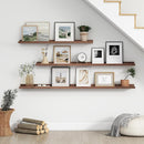Floating Picture Ledge Shelves for Wall Set of 4, 24 Inch Wall Shelves with Lip Long Large Nursery Book Shelf for Toys Storage Kids Bookshelf Wall Mounted Living Room Bedroom Decor Frames by TinyTreasures Baby Boutique