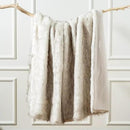 BATTILO HOME Luxury Ivory White Faux Fur Throw Blanket for Bed, Extra Large Super Soft Fluffy Cozy Fall Thick Warm Fox Fur Throw Blankets for Couch, Bed Reversible to Plush Velvet (60"x80") by CozyNest Decor