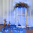 Brizled Blue Christmas Lights, 33ft 100 LED 5MM Wide Angle Christmas Tree Lights, 120V UL Certified Mini String Light Connectable Outdoor Waterproof Blue Light for Xmas Room Party Decor, Green Wire by TinyTreasures Baby Boutique
