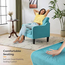 VINGLI Accent Chairs for Living Room Mid Century Modern Chair Sofa Chair Upholstered Arm Chair with Scooped Arms for Bedroom, Apartment, Office, Studio, Waiting Room, Play Room by CozyNest Decor