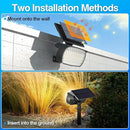 108 LED Solar Spot Lights Outdoor, IP65 Waterproof, 3 Modes Landscape Spotlights, Large Solar Panel Powered Lights for Garden Yard Pathway (Warm White/2 Pack) by GreenHaven Gardens