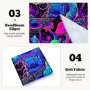 BVBOX Astronaut Space Blacklight Tapestry 79"x59", UV Reactive Astronaut DJ Universe Galaxy Planet Glow in Dark Music Tapestries, Black Light Neon Upright Poster Wall Hanging Backdrop Decor for Bedroom Living Room by CozyNest Decor