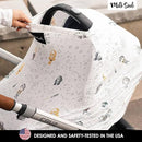Milk Snob ORIGINAL Star Wars 5-in-1 Cover, Little Galaxy, Added Privacy for Breastfeeding, Baby Car Seat, Carrier, Stroller, High Chair, Shopping Cart, Lounger Canopy - Newborn Essentials, Nursing Top by TinyTreasures Baby Boutique
