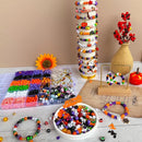 3140Pcs Halloween Beads for Bracelet Jewelry Making Kit, Halloween Clay Beads Black White Orange Purple Pumpkin Round Letter Star Skull Bead Bulk with Ghost Witch Hat Charm for DIY Craft Earring by TinyTreasures Baby Boutique