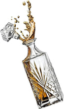 Whiskey Decanter for Scotch, Liquor, Vodka, Wine or Bourbon - Irish Cut 750ml by CozyNest Decor