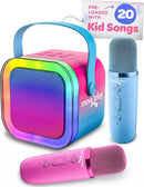 Move2Play, Karaoke Machine for Kids | Includes 20+ Kid Songs | 2 Microphones | Connect with Bluetooth | 3, 4, 5, 6, 7+ Year Old Gift | Toy for Girls, Boys, & Toddler | Birthday Present by TinyTreasures Baby Boutique
