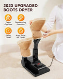 FORLIM [Upgraded Temperature Control] Boot Dryer for Work Boots - Shoe Dryer with 24-Hour Delay Timer, Portable Glove Dryer & Boot Warmer, Automatic Shut-Off Timer, Folding Design, Smart Panel, Black by CozyNest Decor