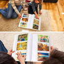 RECUTMS 4x6 Pictures Photo Album Leather Cover Photo Book Holds 300 Photos with Front Window,Photo Book with Writing Space to Share Photos Family Friends (Orange) by TinyTreasures Baby Boutique