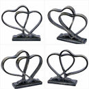 Heart Sculpture for Living Room Decor Heart Decoration Gift for Her and Him Love Wedding Anniversary Couples Gift Modern Heart Statue for Home Coffee Table Dining Table Centerpiece Birthday Gift by CozyNest Decor