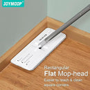 JOYMOOP Easy Clean and Self-Squeezing Microfiber Flat Mop and Bucket System, Mops for Floor Cleaning and Wall Cleaner, Hardwood, Tile, Laminate, Vinyl Floors, Smooth Walls, and Glass Windows by CozyNest Decor
