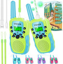 Vvinca Walkie Talkies for Kids Rechargeable Toys for Ages 5-7, Long Range 22 Channels 2 Way Kids Walkie Talkie with Flashlight for Camping Hiking Indoor Outdoor 3 4 5 6-12 Boy Girl Christmas Birthday by TinyTreasures Baby Boutique