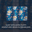 Kids Blackout Curtains - Space Dog Design, 100% Blackout, 2 Panels, Each W52×L84, Thermal Insulated, Noise Reducing & Energy Efficient for Kids Bedroom, Turn your child’s room into a fun adventure by TinyTreasures Baby Boutique