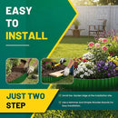 Corrugated Metal Garden Edging, 6"×40Ft Durable Landscape Border for Garden, Lawn, Flower Beds and Paver Edging (Green) by GreenHaven Gardens